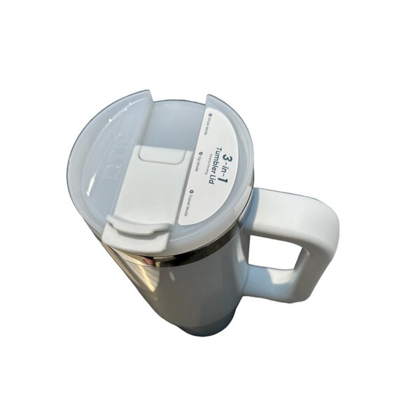 RTIC 30oz ROAD TRIP TUMBLER (CERAMIC LINING) - WHITE GLITTER - Picture 3 of 3